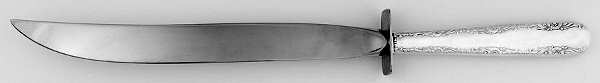 Camellia (Sterling, 1941-1942, No Monos) Large Stainless Blade Roast Carving Knife