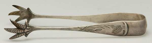 Carnation (Sterling, 1894) Large Sugar Tongs