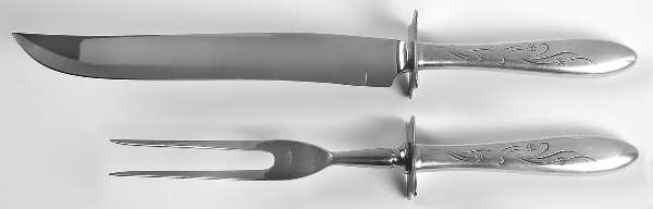 Celeste (Sterling, 1956) Large 2-Piece Roast Carving Set w/Stainless Blade