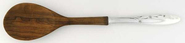 Celeste (Sterling, 1956) Salad Serving Spoon with Wooden Bowl