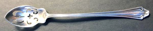 Cellini (Sterling, 1915) Pierced Bowl Short Handle Olive Spoon