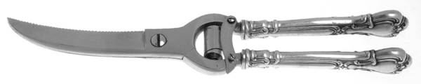 Chantilly (Sterling, 1895, Lion-Anchor-G, No Mono) Poultry Shears with Stainless Blades