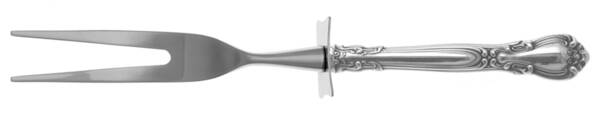 Chantilly (Sterling, 1895, Lion-Anchor-G, No Mono) Carving Fork Small with Stainless Prongs HC