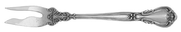 Chantilly (Sterling, 1895, Lion-Anchor-G, No Mono) Cheese Fork
