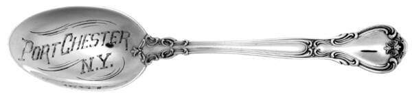 Chantilly (Sterling, 1895, Lion-Anchor-G, No Mono) Souvenir Spoon (Teaspoon)