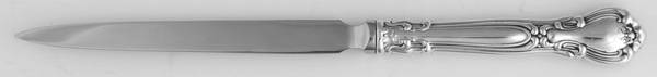 Chantilly (Sterling, 1895, Lion-Anchor-G, No Mono) Letter Opener with Stainless Blade