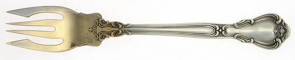 Chantilly (Sterling, 1895, Lion-Anchor-G, No Mono) Large Individual Solid Fish/Salad Fork