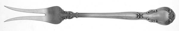 Chantilly (Sterling, 1895, Lion-Anchor-G, No Mono) Solid Chop Serving Fork
