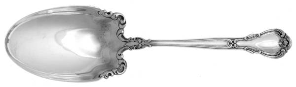 Chantilly (Sterling, 1895, Lion-Anchor-G, No Mono) Solid Pudding Spoon