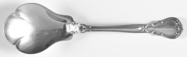 Chantilly (Sterling, 1895, Lion-Anchor-G, No Mono) Solid Salad Serving Spoon