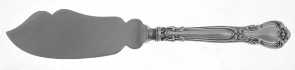 Chantilly (Sterling, 1895, Lion-Anchr-G, Monograms) Hollow Handled Cheese Knife with Silverplate Blade