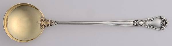 Chantilly (Sterling, 1895, Lion-Anchor-G, No Mono) Large Chocolate Spoon