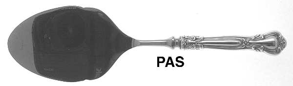 Chantilly (Sterling, 1895, Lion-Anchor-G, No Mono) Pastry Server with Stainless Blade