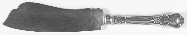 Chantilly (Sterling, 1895, Lion-Anchor-G, No Mono) Large Ice Cream Slicer with Silverplate Blade