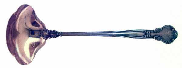 Chantilly (Sterling, 1895, Lion-Anchor-G, No Mono) Small Solid Soup Ladle
