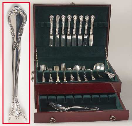 Chantilly (Sterling, 1895, Lion-Anchor-G, No Mono) 37 Piece Set