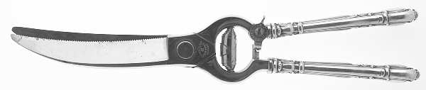 Chantilly (Sterling, 1895, Lion-Anchor-G, No Mono) Poultry Shears with Stainless Blades