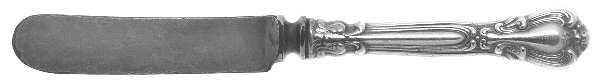 Chantilly (Sterling, 1895, Lion-Anchor-G, No Mono) Baby Knife with Silverplate Blade