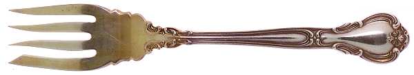 Chantilly (Sterling, 1895, Lion-Anchor-G, No Mono) Small Individual Solid Fish/Salad Fork