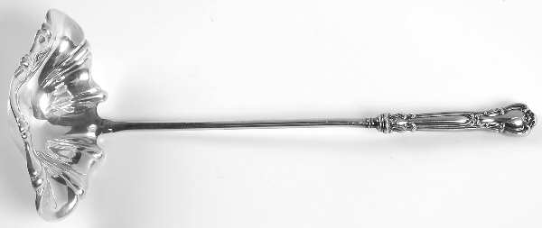 Chantilly (Sterling, 1895, Lion-Anchor-G, No Mono) Punch Ladle with Silverplate Bowl