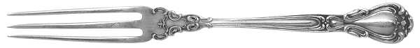 Chantilly (Sterling, 1895, Lion-Anchor-G, No Mono) Strawberry Fork