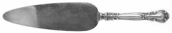 Chantilly (Sterling, 1895, Lion-Anchor-G, No Mono) Cake Knife with Silverplate Blade