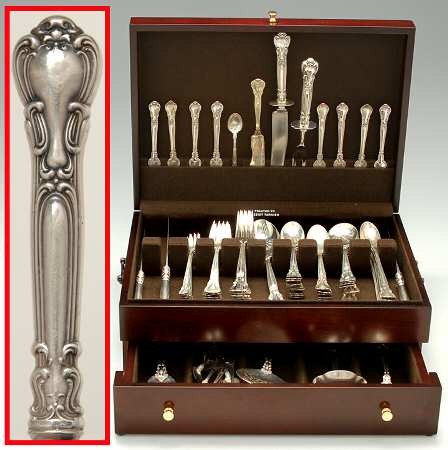 Chantilly (Sterling, 1895, Lion-Anchor-G, No Mono) 88 Piece Set