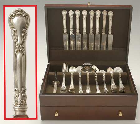 Chantilly (Sterling, 1895, Lion-Anchor-G, No Mono) 48 Piece Set