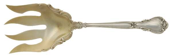 Chantilly (Sterling, 1895, Lion-Anchor-G, No Mono) Small Solid Fish Serving Fork