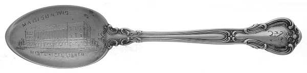 Chantilly (Sterling, 1895, Lion-Anchor-G, No Mono) Souvenir Spoon (Teaspoon)