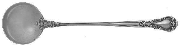 Chantilly (Sterling, 1895, Lion-Anchor-G, No Mono) Large Chocolate Spoon