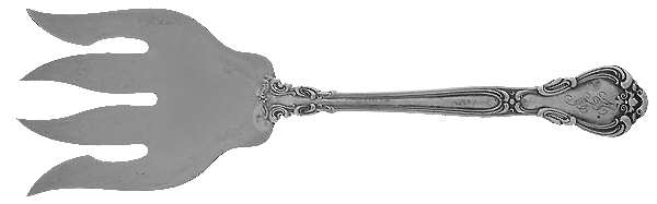 Chantilly (Sterling, 1895, Lion-Anchor-G, No Mono) Small Solid Fish Serving Fork
