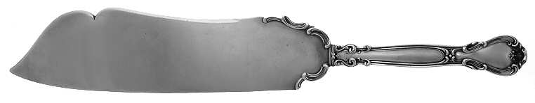 Chantilly (Sterling, 1895, Lion-Anchor-G, No Mono) Ice Cream Slicer-Solid/Large-Enamel