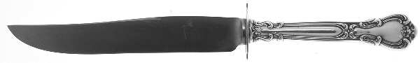 Chantilly (Sterling, 1895, Lion-Anchor-G, No Mono) Small Carving Knife W/Sterling Guard