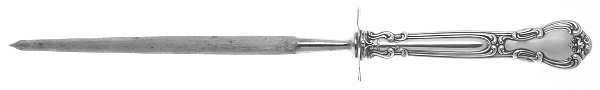 Chantilly (Sterling, 1895, Lion-Anchor-G, No Mono) Small Knife Sharpener W/Sterling Guard