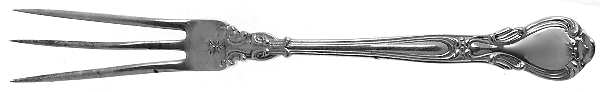 Chantilly (Sterling, 1895, Lion-Anchor-G, No Mono) Lemon Fork Large
