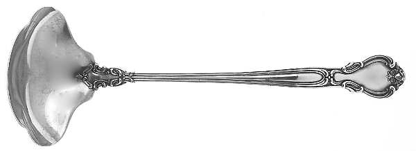 Chantilly (Sterling, 1895, Lion-Anchor-G, No Mono) Oyster Ladle Solid Piece