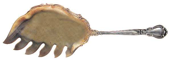 Chantilly (Sterling, 1895, Lion-Anchor-G, No Mono) Solid Macaroni Server