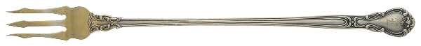 Chantilly (Sterling, 1895, Lion-Anchor-G, No Mono) Long Handle Pickle/Olive Fork