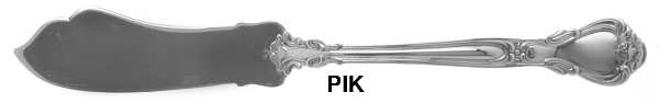 Chantilly (Sterling, 1895, Lion-Anchor-G, No Mono) Solid Pickle Serving Knife