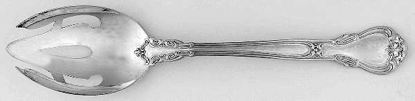 Chantilly (Sterling, 1950, "Gorham", No Monograms) Pierced Tablespoon (Serving Spoon)