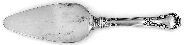 Chantilly (Sterling, 1895, Lion-Anchor-G, No Mono) Cheese Server with Silverplate Blade