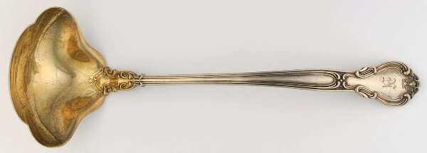 Chantilly (Sterling, 1895, Lion-Anchor-G, No Mono) Oyster Ladle Solid Piece