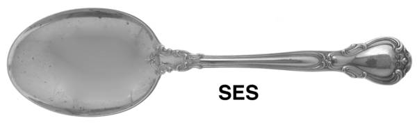 Chantilly (Sterling, 1895, Lion-Anchor-G, No Mono) Solid Serving Spoon