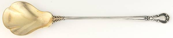 Chantilly (Sterling, 1895, Lion-Anchor-G, No Mono) Large Lettuce Serving Spoon