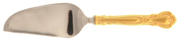 Chantilly-Gold Vermeil (Sterling, 1895) Cheese Knife with Stainless Blade