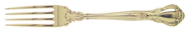 Chantilly-Gold Vermeil (Sterling, 1895) Fork