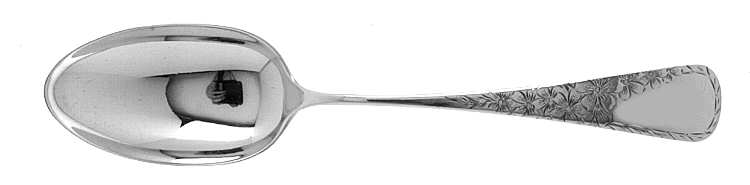 Cherry Blossom-Engraved (Sterlng, 1894) Tablespoon (Serving Spoon)