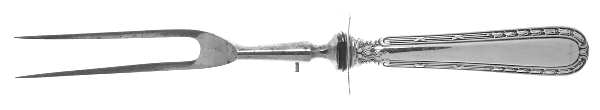 Chesterfield (Sterling, 1908) Large Stainless-Prong Roast Carving Fork