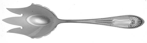Chippendale (Sterling, 1890) Solid Salad Serving Fork